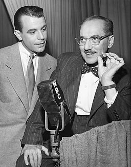 George Fenneman and Groucho Marx You Bet Your Life 1951