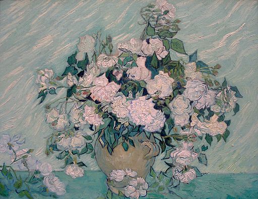 White Roses-1890-Vincent van Gogh