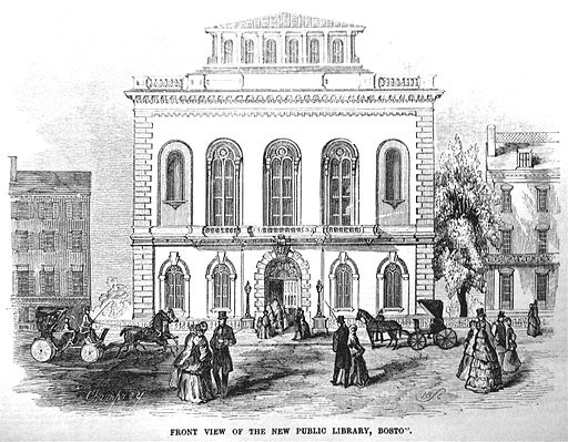 BostonPublicLibrary BoylstonSt 1850s
