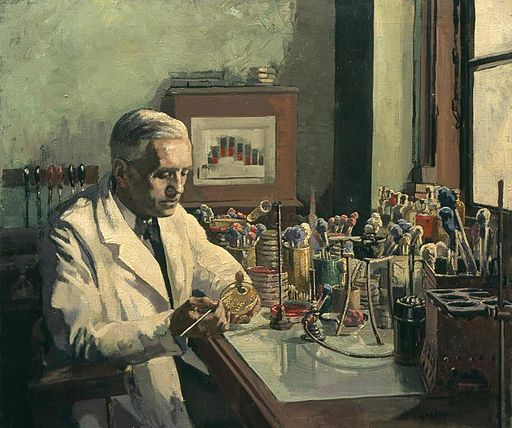Sir Alexander Fleming, Frs, the Discoverer of Penicillin Art.IWMARTLD4217