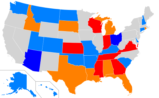 Map of US Voter ID Laws by State, Strict vs Non-Strict, Nov 2016