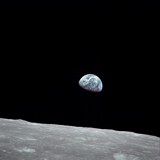 NASA Earthrise AS08-14-2383 Apollo 8 1968-12-24
