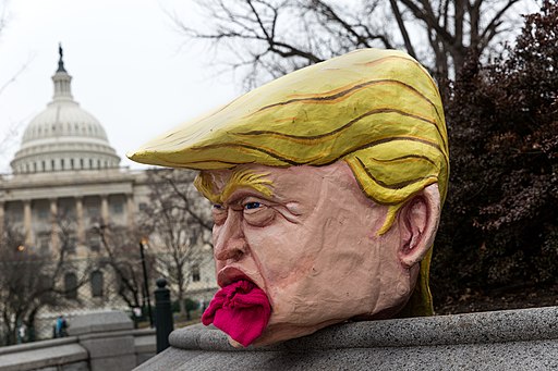 Pussy Grabber In Chief spotted at the Capitol with his mouth full (32451189815)